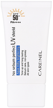 Carenel~Солнцезащитный матирующий крем с центеллой~No Sebum Perfect UV Shield SPF 50+/PA++++