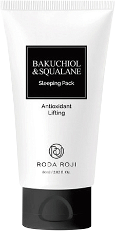 RodaRoji~Ночная лифтинг-маска с бакучиолом~Bakuchiol & Squalane Sleeping Pack
